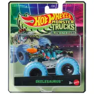 Hot Wheels Monster Trucks: Skelesaurus – autíčko svietiace v tme 1/64 – Mattel