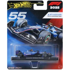 Hot Wheels Premium: Atlassian Williams Racing F1 Team č. 55 autíčko Formuly 1 v mierke 1:64 - Mattel