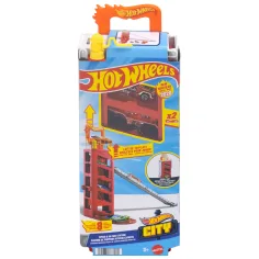 Hot Wheels: Turbó štart hasičskej stanice s 2 autíčkami - Mattel
