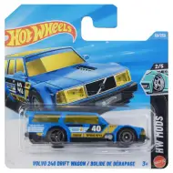 Hot Wheels: Volvo 240 Drift Wagon / Šmykové vozidlo modré autíčko 1/64 - Mattel