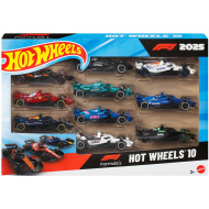 Hot Wheels autíčka: F1 10-dielna sada - Mattel