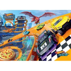 Hot Wheels pretekárske 104-dielne supercolor puzzle - Clementoni obrázok 2