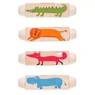 Hra na skládanie zvieracích kociek - Woodyland