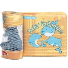 Hračka do kúpeľa: Vodotesná kniha, bábätká delfíny - Melissa & Doug obrázok 3