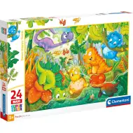 Hrajúce sa dinosaury 24 ks maxi supercolor puzzle - Clementoni