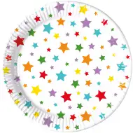 Hviezdičková sada papierových tanierov 8 ks, 23 cm
