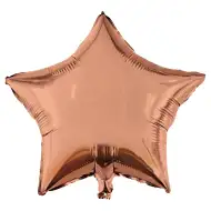 Hviezdicový fóliový balón – rose gold 46 cm