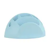 ICO: Inteligentný stojan na písacie potreby v pastelovo modrej farbe