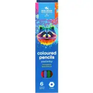 ICO: Koh-I-Noor 3551 Šesťhranná farebná ceruzka v krabičke s medvedíkom, 6 kusov