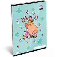 ICO: LizzySuli Lollipop Capybara vzorovaný štvorčekový zošit A4 27-32