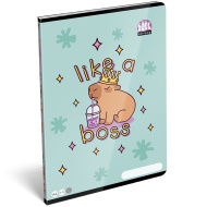 ICO: Lizzysuli Lollipop Capybara vzorovaný linkovaný zošit A4 81-32