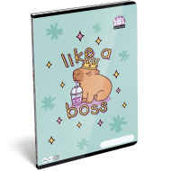 ICO: Lizzysuli Lollipop Capybara vzorovaný zošit bez liniek A4 80-32