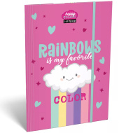 ICO: Lizzysuli Lollipop Rainbow gumičková mapa A4