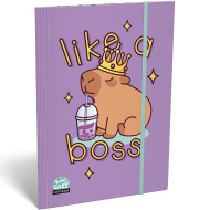 ICO: Lizzysuli Lollipop gumičková mapa s motívom Capybara vo veľkosti A4