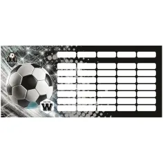 ICO: Lizzysuli Top League FTW jednostránkový, obojstranný rozvrh hodín