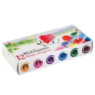 ICO: Temperové farby v kelímkoch 12 farieb 