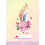 ICO: Zošit na domáce úlohy A5 s motívom ježka a axolotla