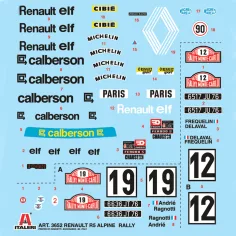 Italeri 1/24 Renault R5 Alpine Rally autíčko model obrázok 8