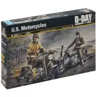 Italeri 1/35 U.S. Motorcycles 2ks vojenský motocykel model