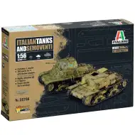 Italeri 1/56 Talianske tanky &amp; Semoventi tankový model