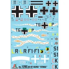 Italeri 1/72 Ju-87 B2/R2 Stuka strmhlavý bombardér model lietadla obrázok 6