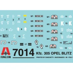 Italeri 1/72 Kfz. 305 Opel Blitz vojenský nákladný automobil model obrázok 4