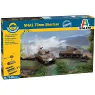 Italeri 1/72 M4A3 75mm Sherman tank 2-dielna modelová súprava