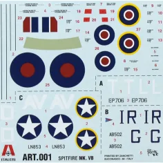 Italeri 1/72 Spitfire Mk. Vb stíhacie lietadlo model obrázok 4