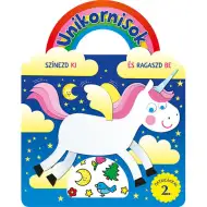 Jednorožce - Vyfarbi a nalep nálepkami 2. pracovný zošit