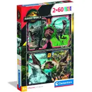 Jurassic World znovuzrodenie 2x60ks Supercolor puzzle - Clementoni
