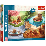 Kapibary 4 ročné obdobia 300-dielne puzzle – Trefl