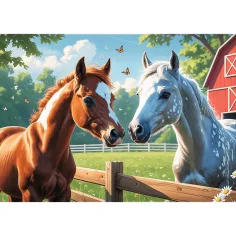 Kone na lúke 200-dielne puzzle - Trefl obrázok 2