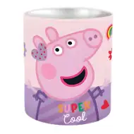 Kovový stolový stojan na písacie potreby v tvare valca Peppa Pig 10x11cm