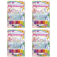 Kreatívna sada na tvorbu kryštálového obrázku s jednorožcom, v rôznych prevedeniach, 1 ks