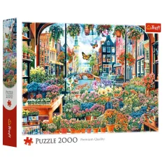 Kvetinárstvo v Amsterdame Prémiová kvalita 2000-dielne puzzle – Trefl