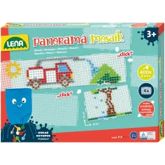 LENA: Panorama Mosaik XL Priehľadná sada kolíkov 10 mm, 400 ks