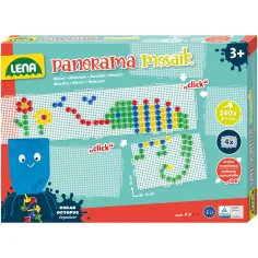 LENA: Panorama Mosaik XL sada priehľadných kolíkov 15 mm, 240 ks
