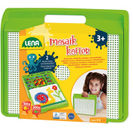 LENA: súprava mozaikových kolíkov v kufríku 10–15 mm, 400 ks