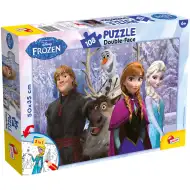 Ľadové kráľovstvo – Sila priateľstva 2 v 1, puzzle so 108 dielikmi a omaľovánka 50x35 cm - Lisciani