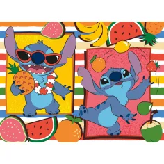 Lilo a Stitch ovocné dobrodružstvo 2 v 1, 48-dielne Eco mini puzzle a omaľovánka 35x25 cm – Lisciani obrázok 2
