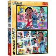 Lilo a Stitch šťastný život 2x200 puzzle - Trefl