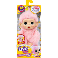 Little Live Pets: Mini Maki Luna Lemon interaktívna ružová opička