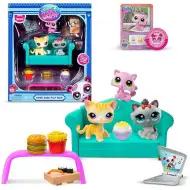 Littlest Pet Shop: Diner Dash 3-dielna herná súprava s figúrkami mačiek