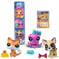 Littlest Pet Shop: mačka, chobotnica, psík – balenie 3 figúrok, 4. séria