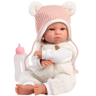 Llorens: Lara 38 cm plačúca bábika v čiapke s medvedími uškami