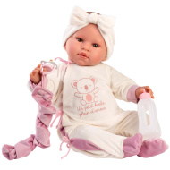 Llorens: Lea, 45 cm plačúca bábika s cumlíkom v overale s motívom koaly