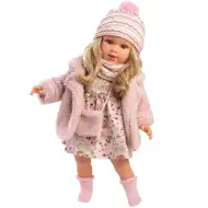 Llorens: Lucia 40 cm bábika v kvetinových šatách s kabelkou