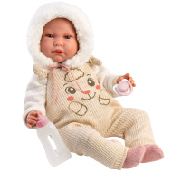 Llorens: Luis, 45 cm plačúca bábika s fľaškou a cumlíkom