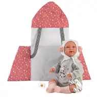 Llorens: Mimi 42 cm plačúca bábika s hviezdičkovým nosičom pre bábiky