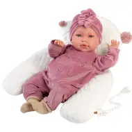 Llorens: Mimi Llorana 42 cm bábika so zvukom, v medvedíkovej kombinéze s vankúšom.